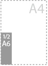 1/2 A6<br/><span style='font-size:11px;'>(5,2 * 14,8 cm)</span>